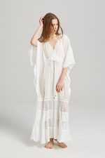 Robe boheme ecru - Blanc / S