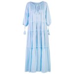 Robe boheme hippie femme - Bleu / S