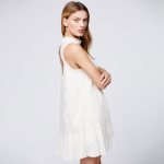 Robe Hippie Chic Noire - Blanc / M