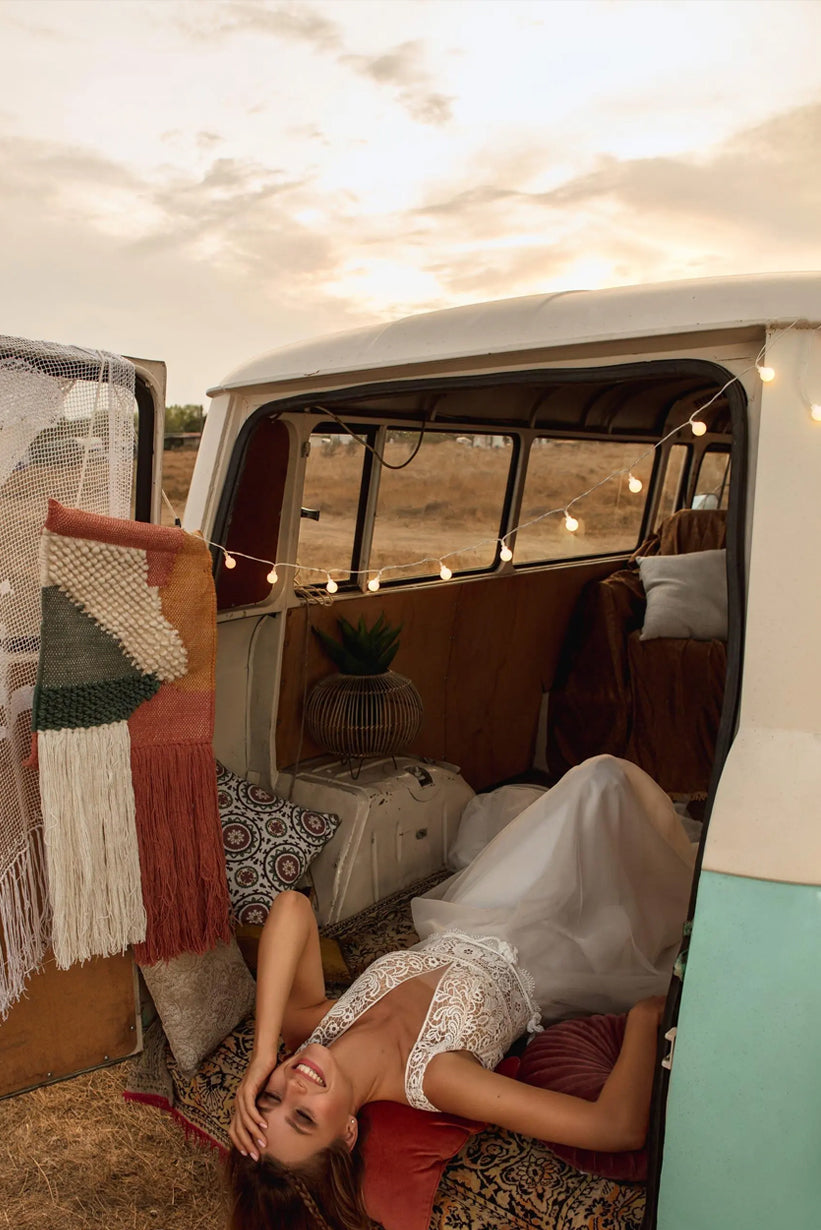 Robe de mariee dentelle bohème style vintage – Image 5